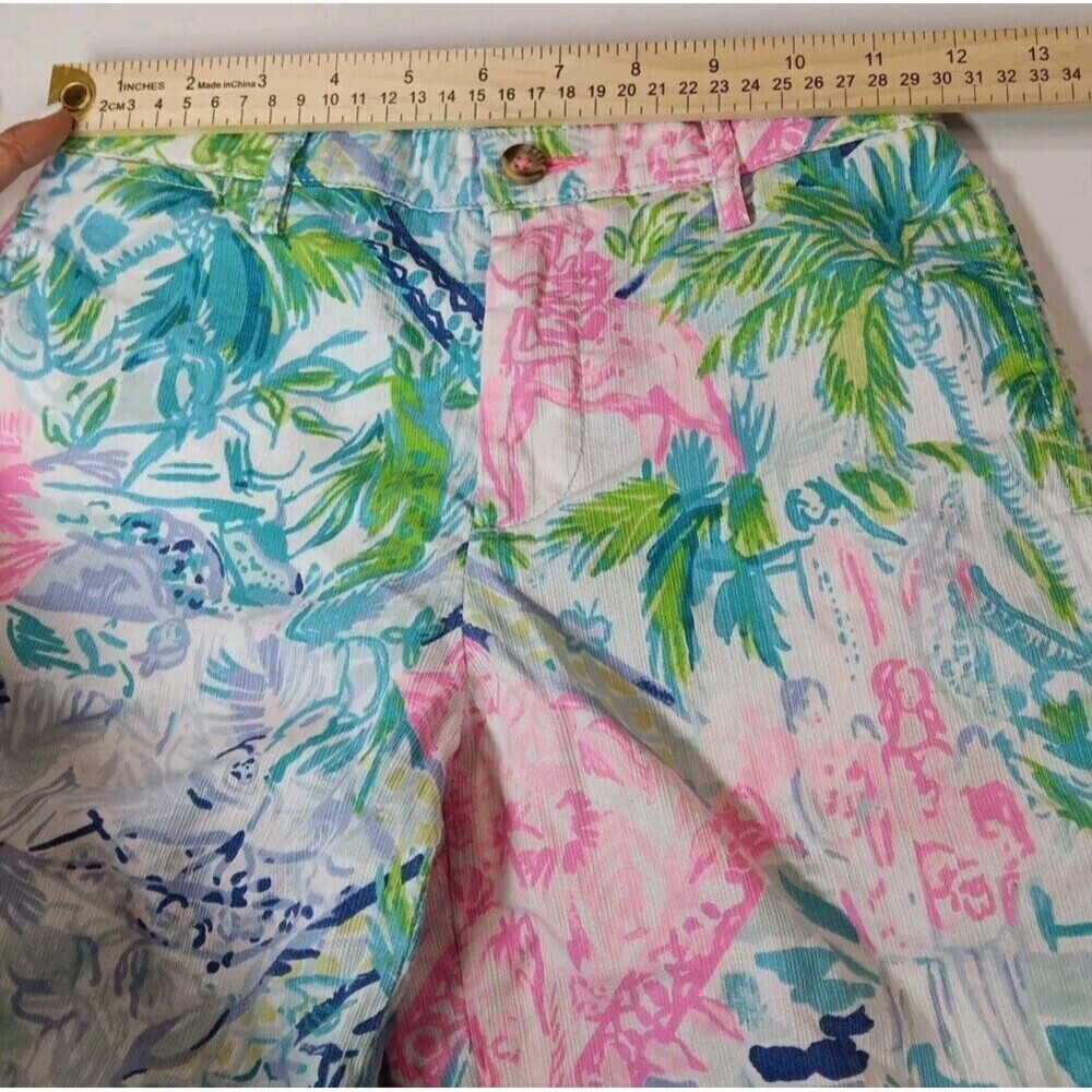 Boys Lilly Pulitzer Beaumont Shorts Size 6 Bohemian Queen Chino Preppy - Picture 5 of 10